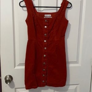 Corduroy Rust Overall dress